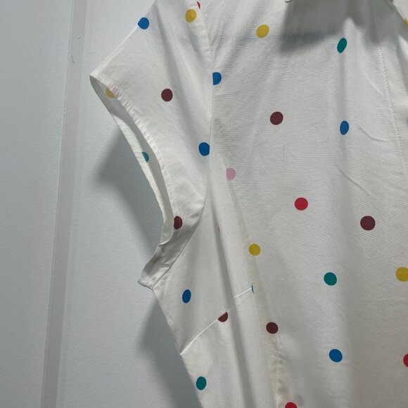 Never worn Boden Rowena Shirt Dress Size 6R, Polka Dot and Ivory - Picture 5 of 6